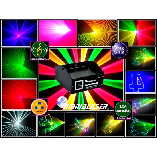 OmniaLaser - Effetto Luce Laser RGB DMX ILDA OL-PRO1000RGB OmniaLaser - Effetto Luce Laser RGB DMX ILDA OL-PRO1000RGB