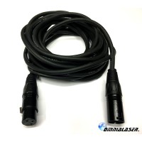 OmniaLaser XLR0.5MT-S Cavo DMX Cannon XLR M/F, Lunghezza 0.5  Metri Schermato