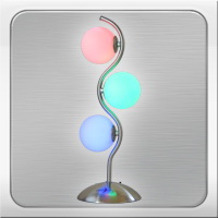 Lampada LED Multicolore con Sfere in Vetro e 6 Programmi – Design Moderno