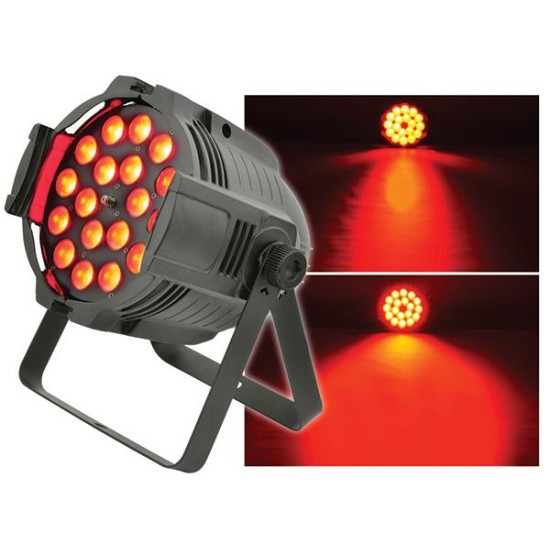 Faro Proiettore Multicolore Zoom Par Can 18 x RGBW LEDs Faro Proiettore Multicolore Zoom Par Can 18 x RGBW LEDs