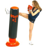 Punching Ball Gonfiabile da Terra 160 cm in PVC con Base ad Acqua