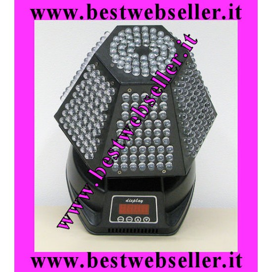 Testa Mobile Effetto Luce Centropista LED Uragano - Strobo 369