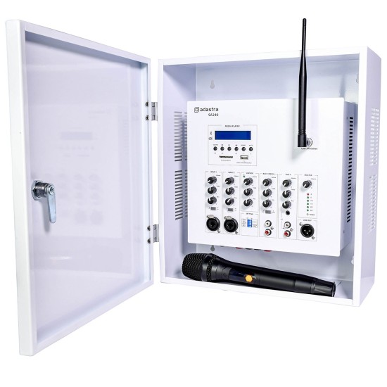 Amplificatore da Parete SA240 con Microfono UHF e Lettore Multimediale DAB+