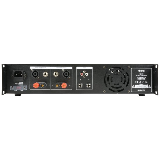 Amplificatore di Potenza Q240 Stereo 2 x 120W per DJ e Performer