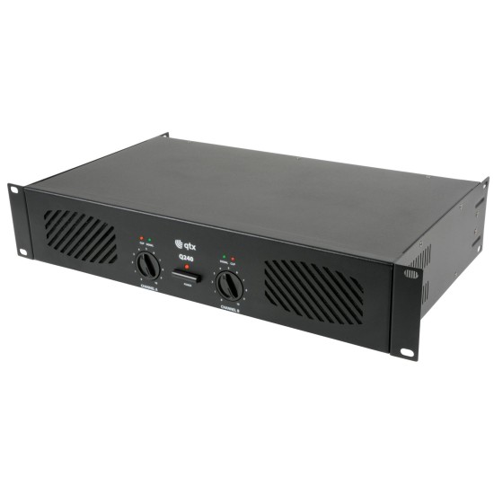 Amplificatore di Potenza Q240 Stereo 2 x 120W per DJ e Performer