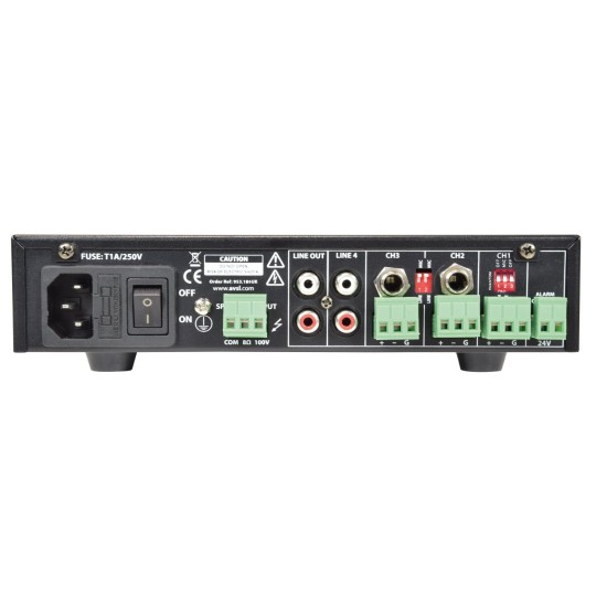 Amplificatore Mixer Compatto UA60 a 5 Canali per Installazioni PA