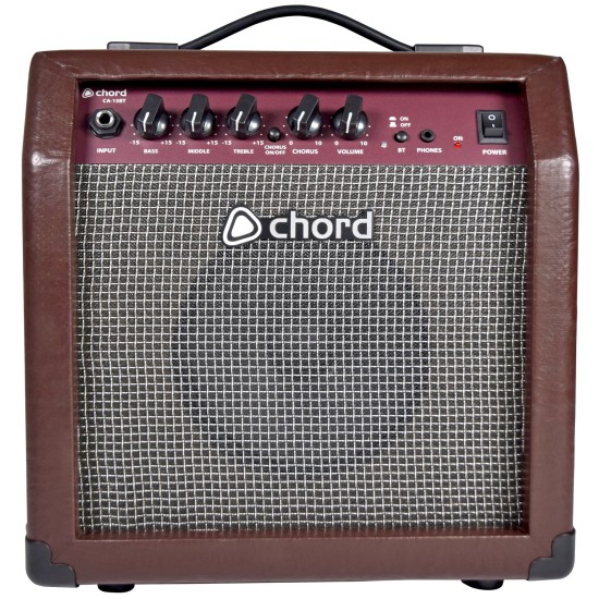 Amplificatore per Chitarra Acustica 15W con Bluetooth e Effetto Chorus