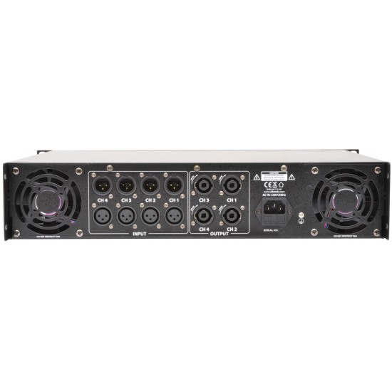 Amplificatore Quad 4x400W QP1600 per Installazioni Audio Professionali