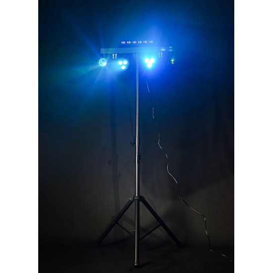 Barra LED Multi-Effetti con Treppiede per Eventi - Soluzione Completa di Illuminazione Portatile