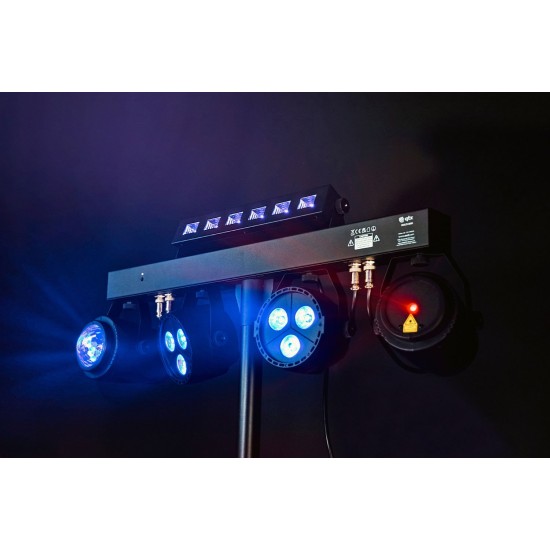 Barra LED Multi-Effetti con Treppiede per Eventi - Soluzione Completa di Illuminazione Portatile