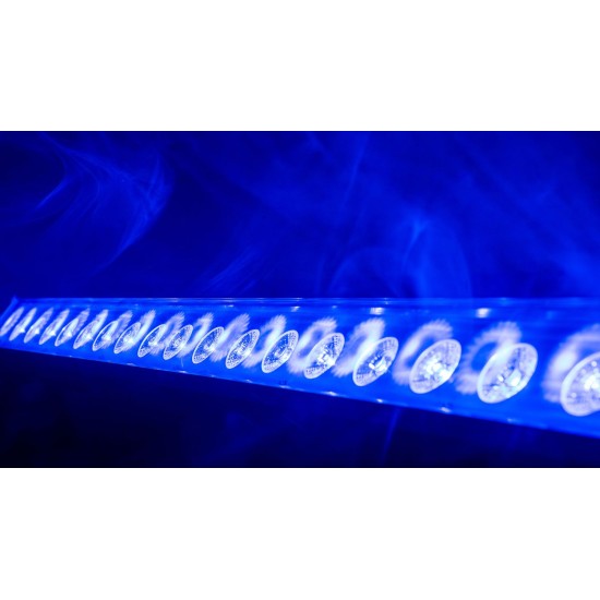 Barra LED RGBWA/UV Impermeabile 18x18W per Effetti Luce Professionali