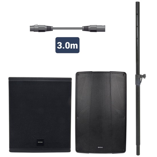 Bundle Cassa Attiva MonoSound G CL1215A per Eventi fino a 120 Persone