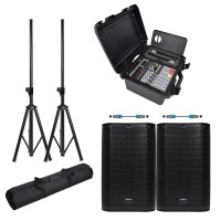 Bundle PA Completo FLITE-600 con 2 Diffusori CASA-10 per Eventi e Performance