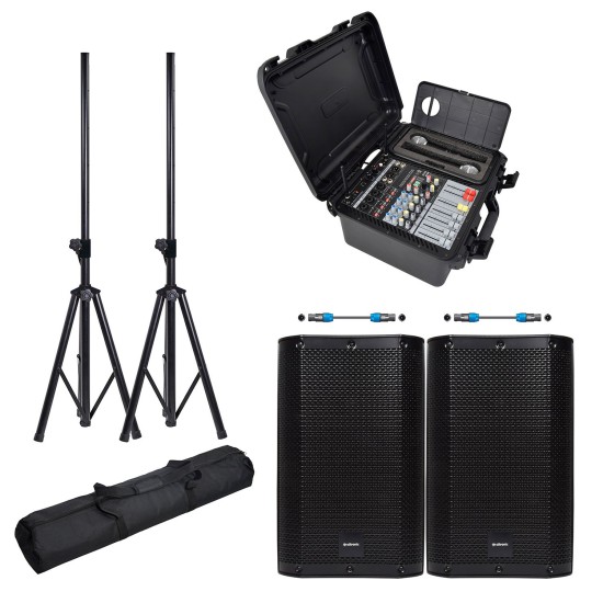 Bundle PA Completo FLITE-600 con 2 Diffusori CASA-10 per Eventi e Performance