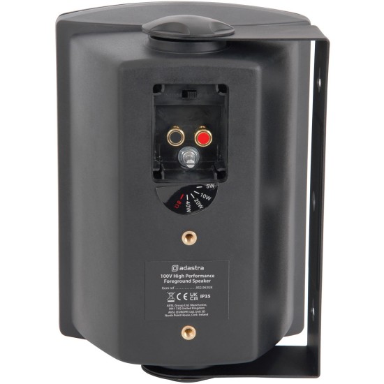 Cassa Acustica FSV-B Alta Prestazione, 100V Linea, 8 Ohm, 65W RMS, Nera