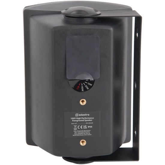 Cassa Acustica FSV-B Alta Prestazione, 100V Linea, 8 Ohm, 65W RMS, Nera