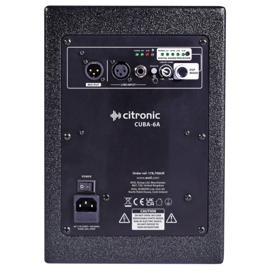 Cassa Attiva Professionale CUBA-6A 100W con DSP e Bluetooth