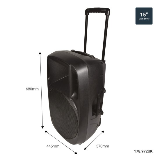 Cassa Attiva Professionale XCAB-15 con Woofer da 15