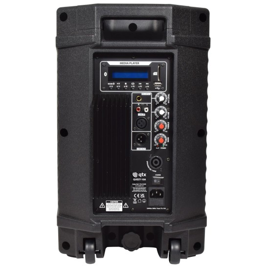 Cassa Attiva QUEST-10A 600W con Amplificatore e Lettore Multimediale
