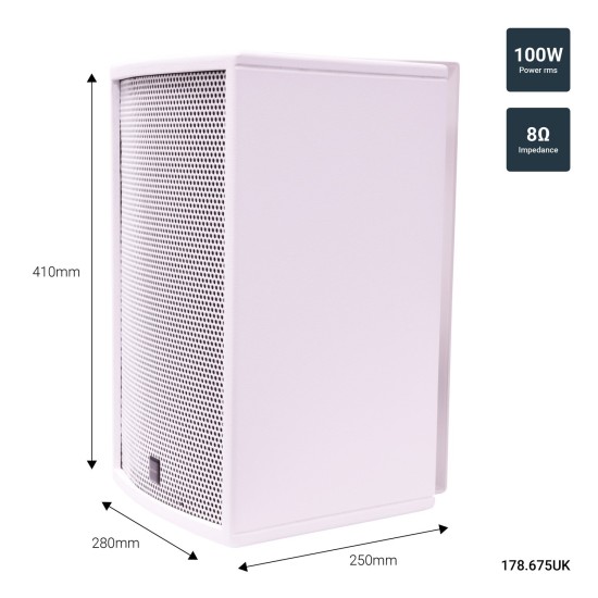 Cassa Passiva CS-810W Bianca: Design Minimalista e Prestazioni Premium