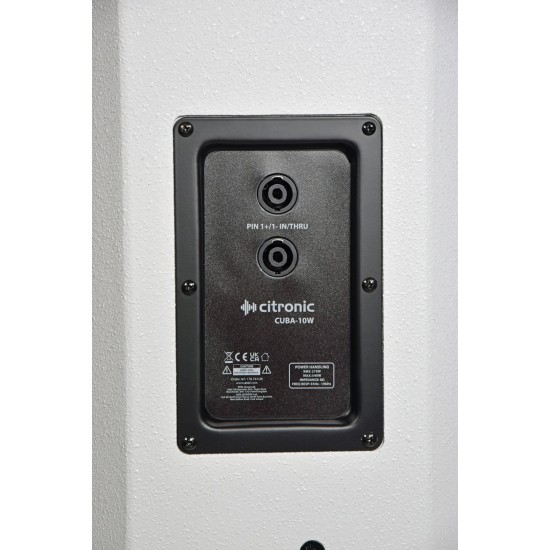 Cassa Passive Full-Range CUBA-10W Bianca: Suono Professionale per Eventi
