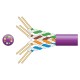 Cavo di Rete Cat5e U/UTP LSZH 305m Lilla - Trasmissione Dati Veloce