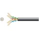 Cavo di Rete Cat5e U/UTP per Esterni 305m Nero - Ideale per Ethernet Gigabit