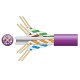 Cavo di Rete Cat6 U/UTP LSZH 305m Viola per Applicazioni Gigabit Ethernet