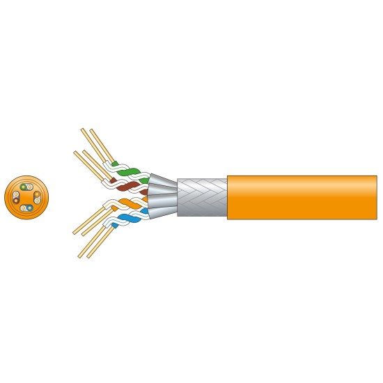 Cavo di Rete Cat7 S/FTP LSZH per Trasmissione Dati ad Alta Velocità fino a 10 Gbps