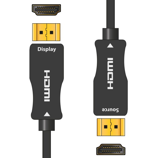 Cavo HDMI 4K UHD in Fibra Ottica Attiva 100m per Trasmissione Video ad Alta Velocità