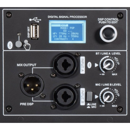 CLARA-12A: Cassa Attiva Professionale 400W RMS con DSP e Bluetooth