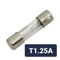 Confezione da 10 Fusibili a Rallentamento Lento 5 x 20mm T1.25A per Sicurezza Elettrica