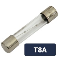 Confezione da 10 Fusibili Lenti 6 x 32mm T8A 250V