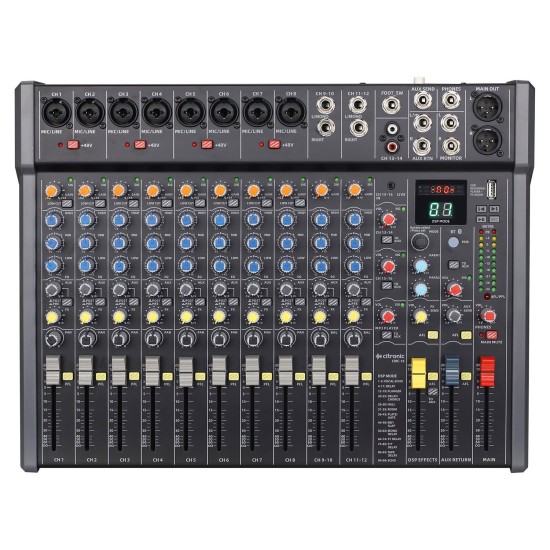 Console Mixer Audio Professionale CMC-16 con Effetti DSP e Connettività Bluetooth
