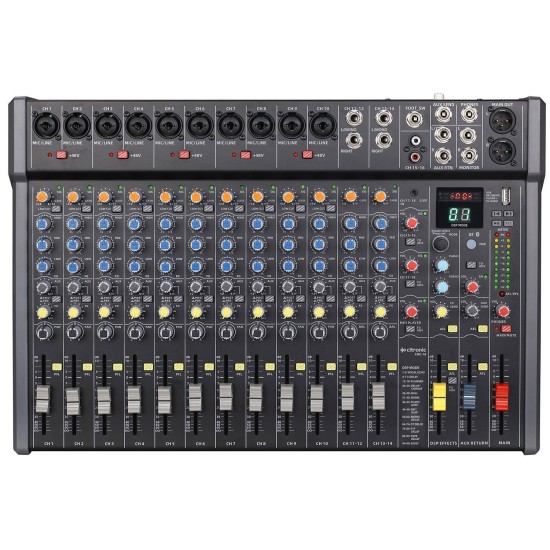 Consolle Mixer Professionale CMC-18 per Eventi Live con Effetti DSP e Bluetooth