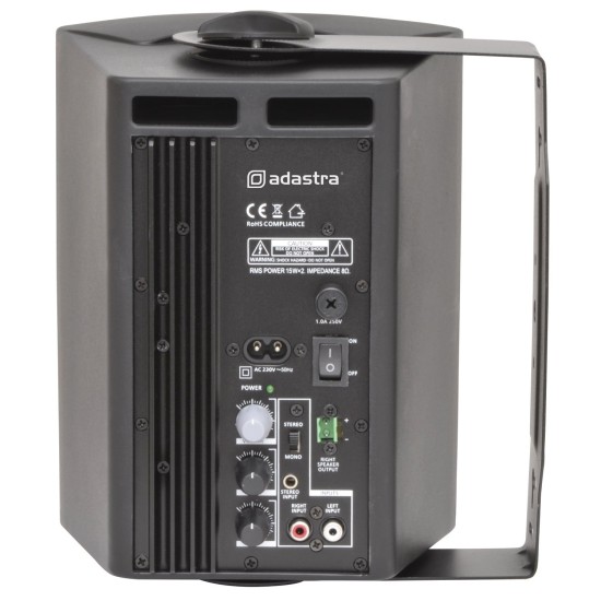 Coppia Casse Attive Stereo 5.25'' per Monitoraggio e Intrattenimento - Nero