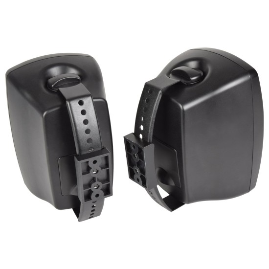 Coppia di Diffusori BH4 da Interno/Esterno Neri: Audio di Qualità per Ogni Ambiente