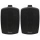 Coppia di Diffusori BH4 da Interno/Esterno Neri: Audio di Qualità per Ogni Ambiente
