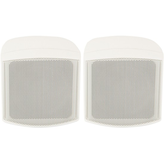 Coppia di Diffusori Compatti da 2.5'' Bianchi per Installazioni Discrete