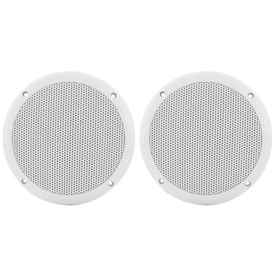Coppia di Diffusori Resistenti all'Acqua 16.5cm, 100W, 8 Ohm, Bianchi