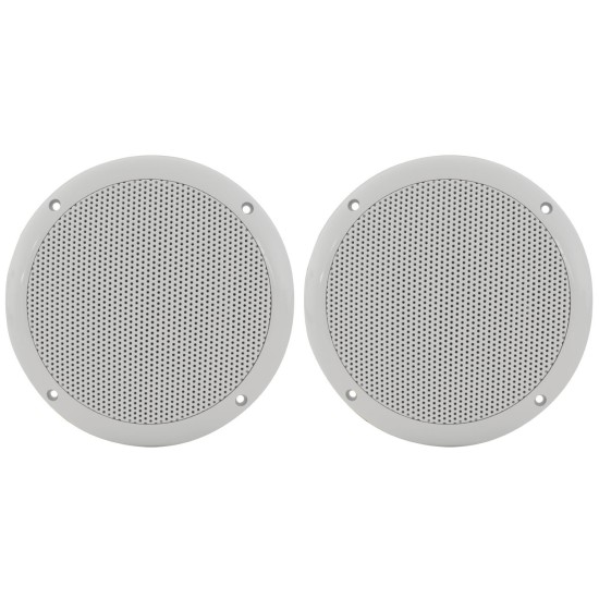 Coppia di Diffusori Resistenti all'Acqua 16.5cm, 100W, 8 Ohm, Bianchi