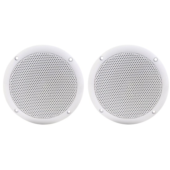 Coppia di Diffusori Resistenti all'Acqua OD5-W8, 80W, 8 Ohm, Bianchi
