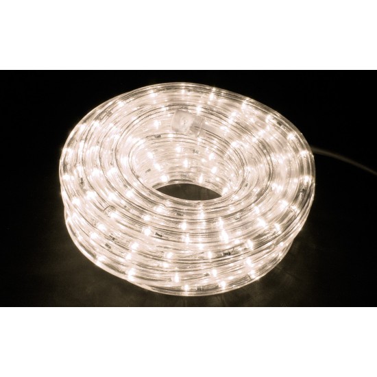 Corda Luminosa LED Bianco Caldo 50m per Interni ed Esterni - Flessibile e Resistente