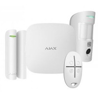 Ajax StarterKit Cam Plus HDR Bianco Wi-Fi 4G Ethernet - Allarme Wireless Avanzato