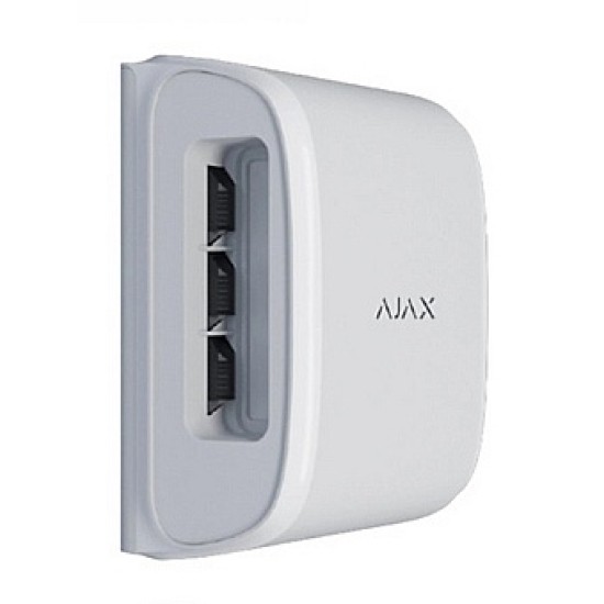 Ajax DualCurtain Outdoor Sensore Movimento Esterno Bianco - Protezione Perimetrale Intelligente