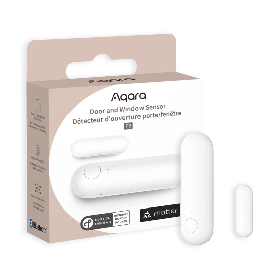 Aqara Sensore Porta e Finestra P2 - Compatibile con MATTER e Apple HomeKit