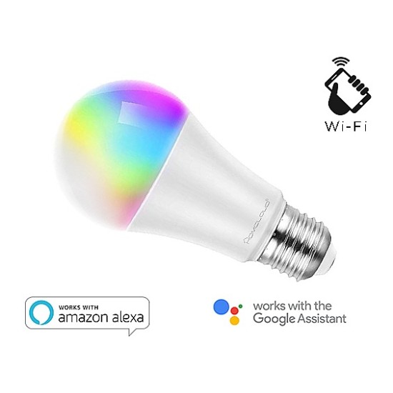 Lampadina Wi-Fi RGB e Bianco CCT E27 Dimmerabile - Compatibile Alexa e Google Home