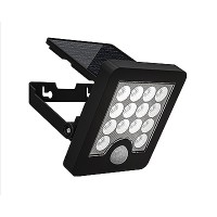 Faretto Solare da Esterno con Sensore di Movimento 40W - Nero