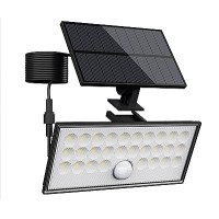 Faro Solare da Esterno 60W con Sensore di Movimento - Nero - FSL