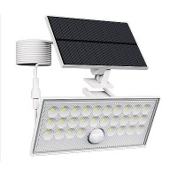 Faro Solare da Esterno 60W con Sensore Movimento - Bianco